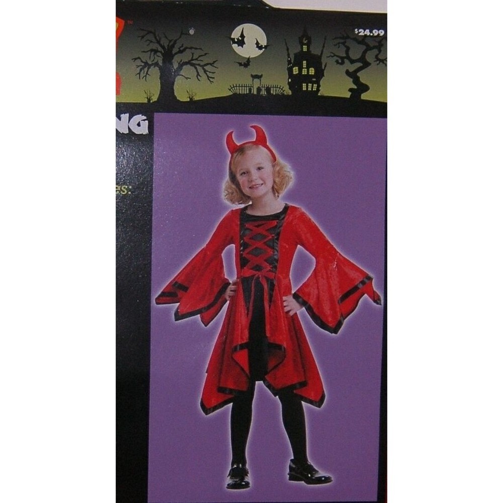 Dazzling Devil Halloween Costume Totally Ghoul Dress Headband Horns Small